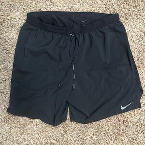 Nike Black Athletic Shorts with Elastic Waistband